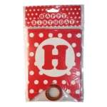 Party Decoration – Happy Birthday Banner with Polka Dot - Celebrate in Style with a Stunning Party Decoration (Pack of 1) - Image 4