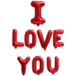 Party Decoration – I Love You Foil Balloon - Say It with Style! for Valentines Day, Anniversary, Wedding, Engagement (Pack of 1)