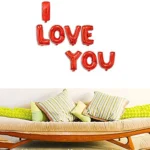 Party Decoration – I Love You Foil Balloon - Say It with Style! for Valentines Day, Anniversary, Wedding, Engagement (Pack of 1) - Image 2