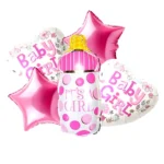 Party Decoration – It's a Girl / It's a Boy, Big Foil Helium Balloons Set for Elevate Every Celebration! (Pack of 5 pcs) - Image 8