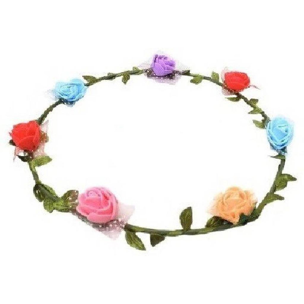 party-decoration-leaf-floral-crown-headband-tiara-1 Party Decoration – Leaf Floral Crown Headband Tiara - Elegant Floral Crown for Every Special Occasion (Pack of 1) - Image 1