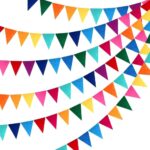 Party Decoration – Multicolor Pennant Banner - Triangle Flag Bunting for Vibrant Party Decor (Pack of 1)
