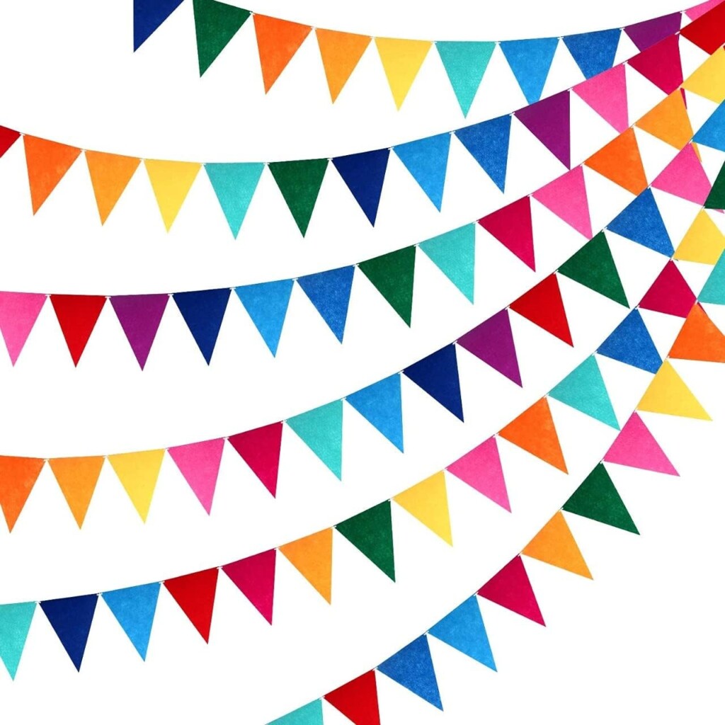 party-decoration-multicolor-pennant-banner-1-scaled Party Decoration – Multicolor Pennant Banner - Triangle Flag Bunting for Vibrant Party Decor (Pack of 1) - Image 1