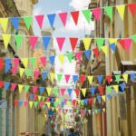 Party Decoration – Multicolor Pennant Banner - Triangle Flag Bunting for Vibrant Party Decor (Pack of 1) - Image 2