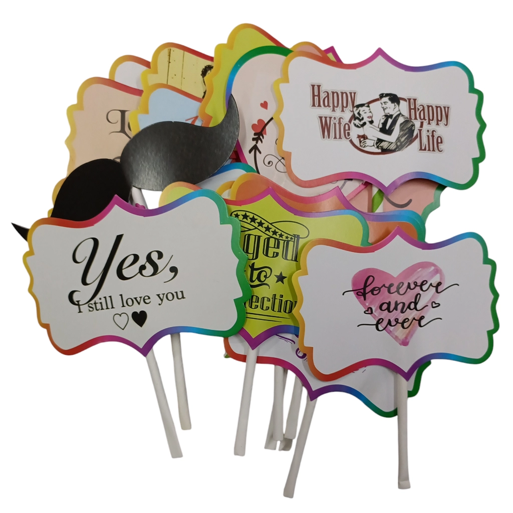 party-decoration-photo-props-for-anniversary-sary-celebrations-1 Party Decoration – Photo Props for Anniversary Sary Celebrations (18 Pieces) - Image 1