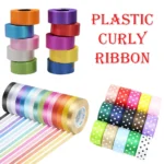 Party Decoration – Plastic Curly Ribbon - Add Fun and Flair to Every Occasion (Pack of 1)