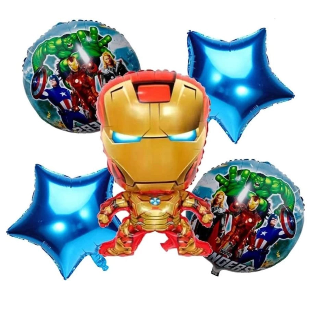 party-decoration-superhero-avengers-iron-man-1 Party Decoration – Superhero Avengers Iron Man Theme, Big Foil Helium Balloons Set for Elevate Every Celebration! (Pack of 5 pcs) - Image 1