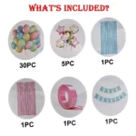 Party Decoration – Unicorn Birthday Combo Decoration Set - Enchant Your Celebration! (No.9116, Pack of 39 pcs) - Image 2
