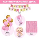 Party Decoration – Welcome Baby Girl Decoration Set - It's a Girl Decoration Items for Celebrate in Style! (No.3103, Pack of 45 pcs) - Image 2