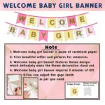 Party Decoration – Welcome Baby Girl Decoration Set - It's a Girl Decoration Items for Celebrate in Style! (No.3103, Pack of 45 pcs) - Image 3