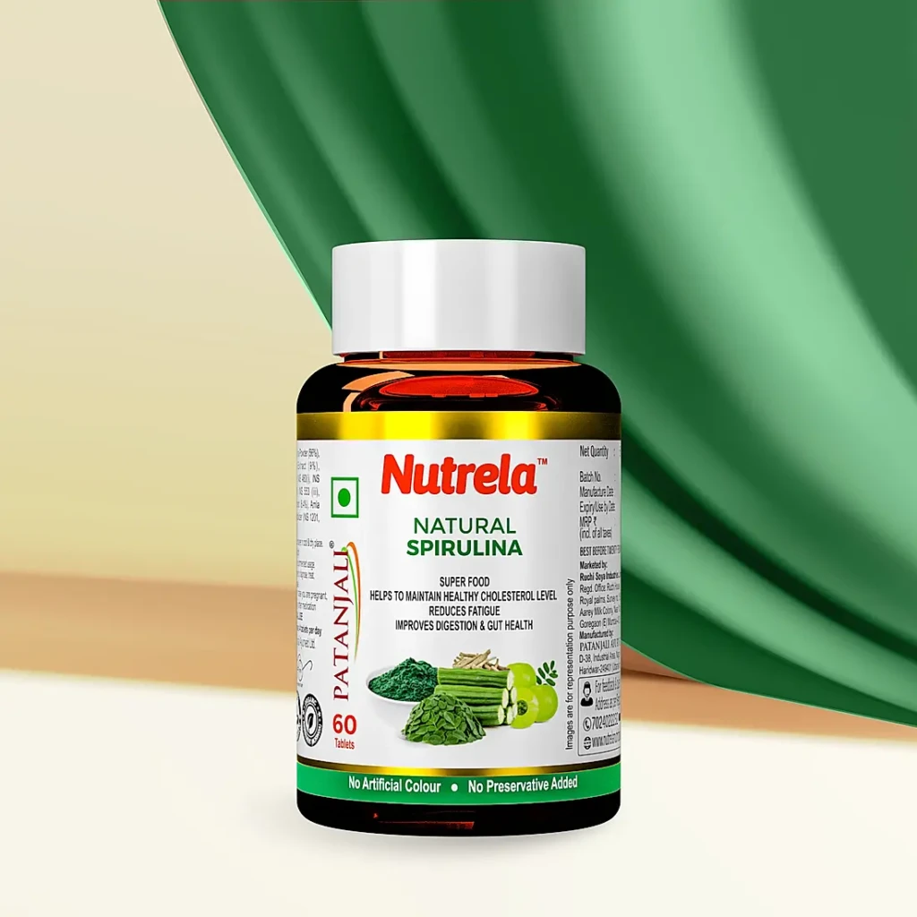 patanjali-nutrela-natural-spirulina-60-tablets-1-scaled Patanjali Nutrela Natural Spirulina 60 Tablets (Pack of 1) - Image 1