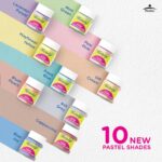 Pidilite Fevicryl Acrylic Colours Pastel Kit – 10 Shades x 15ml | Rich Pigment DIY Paint Set for Canvas, Wood, Leather, Metal & More | Multi-Surface, Non-Cracking, Multicolour Paints - Image 3