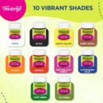 Pidilite Fevicryl Acrylic Colours Sunflower Kit | 10 Colours x 15 ml | Multicolour & Multi-surface - Image 2