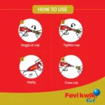 Pidilite Fevikwik Gel – 1g, Instant Bonding Gel Adhesive for Precision Repairs (Pack of 1) - Image 3