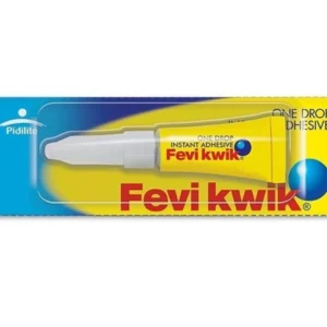 Pidilite Fevikwik Glue – 2g, Instant Bonding Adhesive for Quick Repairs (Pack of 1)