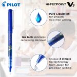 Pilot Hi-Tecpoint V7 0.7mm Fine Point Pure Liquid Ink Roller Ball Pen (Pack of 1) - Image 2
