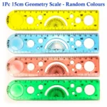 Plastic 15cm Scale with Magnifying Glass & Procircle (Pack of 1) - Image 2