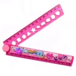 Plastic Folding Ruler Scale – 30 cm with Multiple Designs & Geometry Shapes (Pack of 1) - Image 3