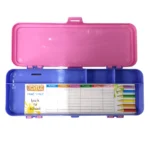 Plastic Pencil Box – Joyful Twenty - Twenty Small, Durable & Stylish Storage for Stationery (Pack of 1) - Image 2