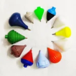 Plastic Spinning Lattu/Top with Thread – Fun and Classic Toy for Kids (Multicolor, Pack of 1)