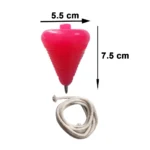 Plastic Spinning Lattu/Top with Thread – Fun and Classic Toy for Kids (Multicolor, Pack of 1) - Image 4