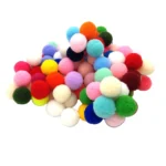 Pom Pom Ball – Round Fluffy Soft Multicolour Balls for Art & Craft, DIY Decoration & School Projects | Assorted Craft Pack for Kids & Hobbyists