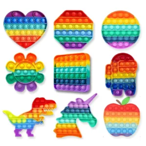 Pop It Fidget Toys – Push Pop Bubble Sensory Toy for Stress Relief and Focus (Pack of 1)