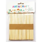 Popsicle Ice Cream Sticks, Natural Color, Set of 50pcs