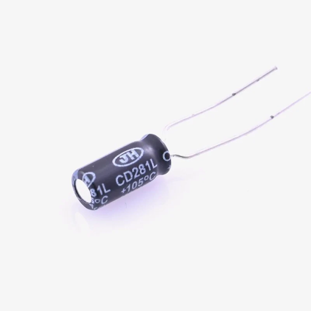project-10uf-50v-electrolytic-capacitor-1 Project - 10uF 50V Electrolytic Capacitor (Pack of 1) - Image 1
