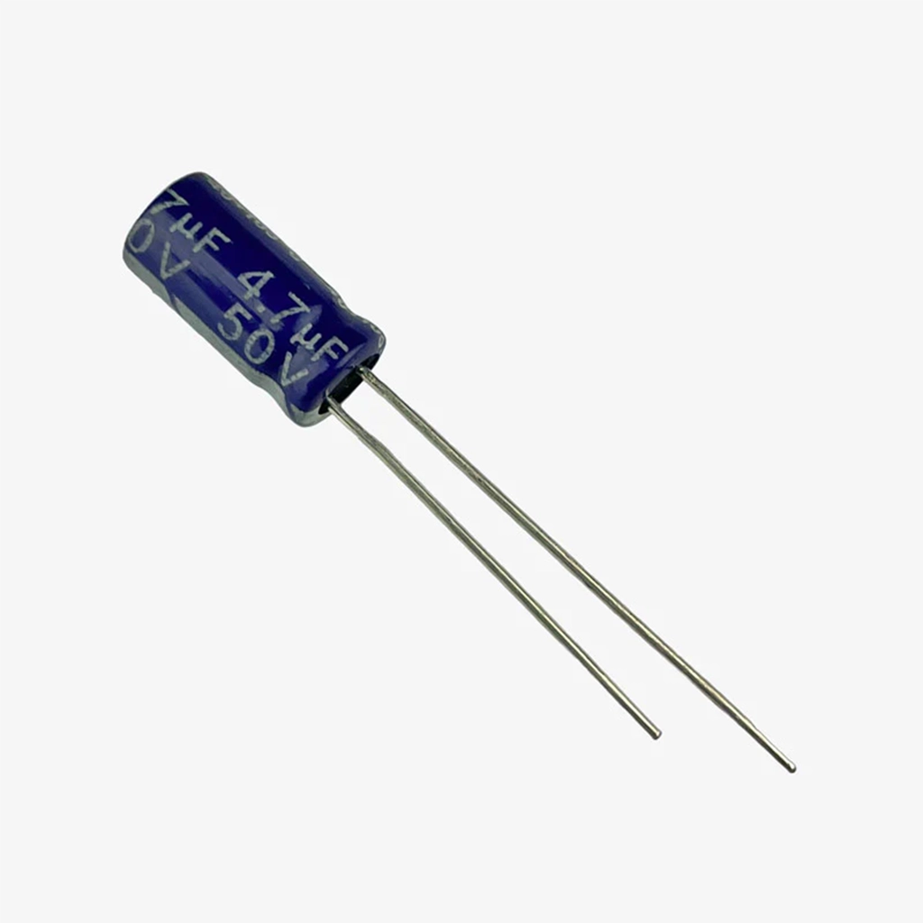 project-47uf-50v-electrolytic-capacitor-1 Project - 4.7uF 50V Electrolytic Capacitor (Pack of 1) - Image 1
