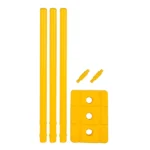 PVC Cricket Wicket Stumps – Heavy, Durable and Perfect for Every Game (Multicolor, Pack of 1) - Image 2