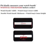 PVC Rubber Watch Strap Keeper Band Holder Ring Loop (Pack of 2) - Image 2