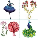 Quilling Paper Strips – 3mm/ 5mm/ 7mm/ 10mm/ 15mm Width Multicolour Craft Paper for DIY Art & Craft Projects (Pack of 100 pcs Strip) - Image 7