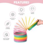 Rainbow Magic Plastic Spring Toy – 3"/7.5cm Big Size (Multicolor, Pack of 1) - Image 2