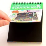 Rainbow Scratch Art Magic Note Pad – Creative Scratch Paper Drawing Kit for Kids | Colorful Doodle Notepad with Stylus for Fun Art, Learning & Gifting - Image 3