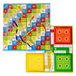 Ratnas Little 2 in 1 Classic Strategy Game – Snakes and Ladders with Ludo for Kids and Family Fun - Image 5