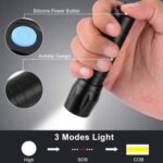 Rechargeable LED Torch - Small Sun 3 Mode, Full Metal Body with Charging Adaptor Torch - Image 3