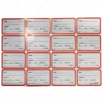 School Notebook Labels – 16 Self-Adhesive Stickers for Books & Stationery | Writable Name Labels for Kids, Students, School Use, Multicolour Designs - Image 3