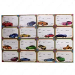 School Notebook Labels – 16 Self-Adhesive Stickers for Books & Stationery | Writable Name Labels for Kids, Students, School Use, Multicolour Designs - Image 10