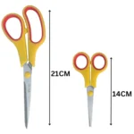 Scissor – Multipurpose Stainless Steel for household/ paper-cutting/ fabrics/ office Scissors (Multicolor, Set of 2) - Image 3