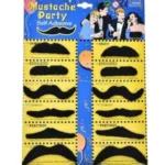 Self-Adhesive Fake Mustache Party Set | Fun Disguise Moochh for Parties, Costumes & Events (Pack of 12) - Image 5