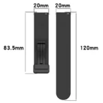 Silicone Watch Strap with Magnetic Folding Clasp – Soft, Adjustable Loop Band for Smartwatches and Traditional Watches - Image 3