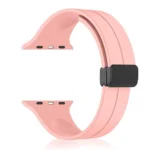 Apple Silicone Watch Strap with Magnetic Folding Clasp 42mm–49mm – Soft, Adjustable Band for Apple Watch Series 1–9, SE, Ultra 1 & 2 - Image 8