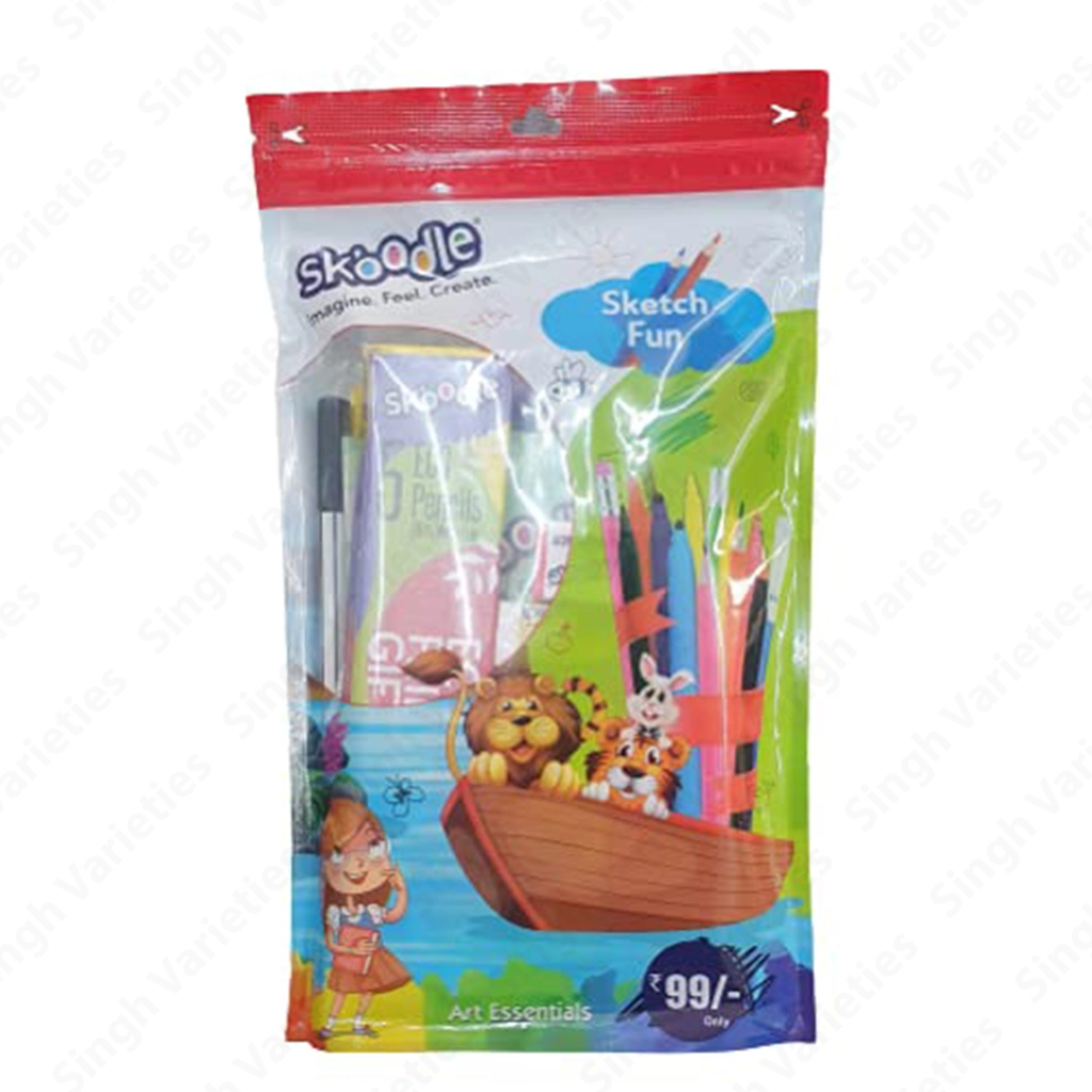 skoodle-sketch-fun-art-kit-for-kids-1 Skoodle Kit - Sketch Fun Art Set for Kids (Pack of 1) - Image 1