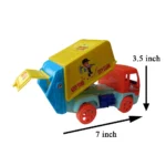 Small City Clean Garbage Friction Truck Toy 7 inch - Small Size Toy For Kids & Children (Multicolor, Pack of 1) - Image 3