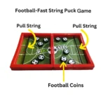 Sparkling String Sling Football Basketball Hockey Table Game – Fast Puck Board Game for Kids & Adults | Fun Interactive Toy for Boys & Girls | Brain Development & Hand-Eye Coordination - Image 2