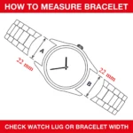 Watch Strap – 22mm Stainless Steel Metal Watch Strap Band Belt (Pack of 1) - Image 2