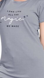 Self-Design Polyester T-Shirt & Track Pants with Round Neck and Three-Quarter Sleeves - Image 6