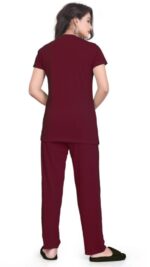 Self-Design Polyester T-Shirt & Track Pants with Round Neck and Three-Quarter Sleeves - Image 13