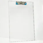 Transparent Unbreakable Clip Board – Durable Exam Writing Pad for School & Office (Pack of 1)
